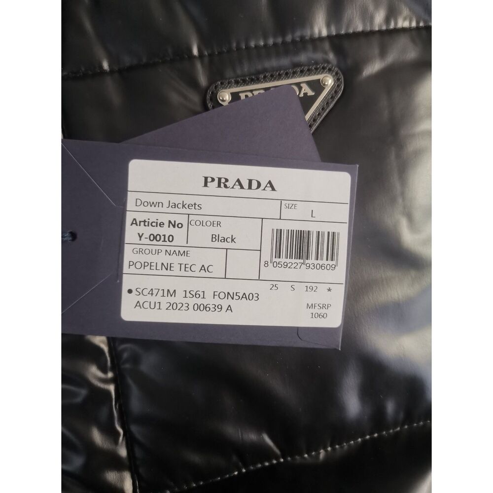 Prada Black Down Jacket Puffer Coat For Women - image 4